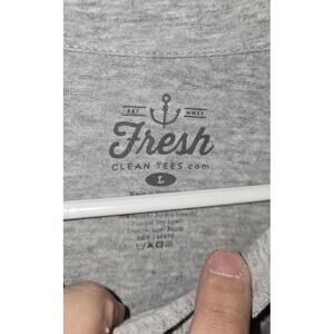 Fresh Clean Tees Gray Polo Shirt Size Large